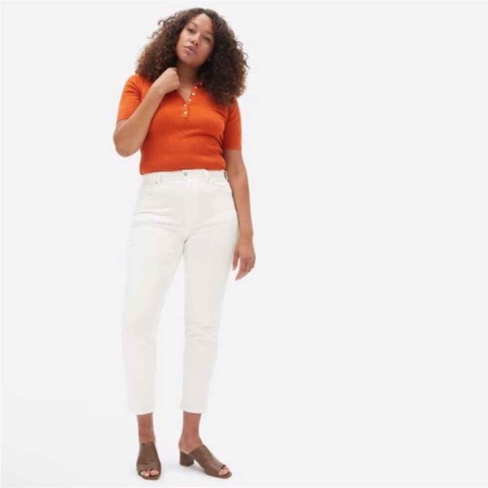 Everlane Curvy Cheeky Jeans- white